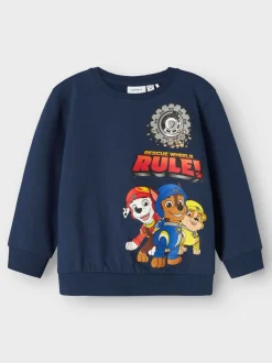 Name It lasten collegepusero, NMMSTEFFEN PAW NREG SWEAT Tummansininen