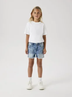 Name It lasten farkkushortsit, NKFROSE HW MOM DENIM SHORTS 3555 Indigo