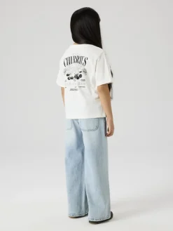 Name It lasten farkut NKFBELLA SKATER BUCKLE JEANS, vaaleansininen