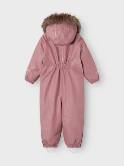 Name It Lasten Haalari, NMFSNOW10 SUIT FRILL GLITTER Vaaleanpunainen Kuosi
