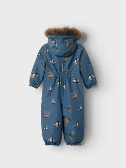 Name It lasten haalari, NMMSNOW10 SUIT ALPIN ANIMALS Vaaleansininen