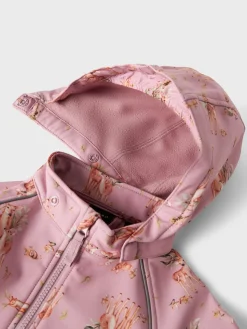 Name It Lasten Haalari, NMFALFA08 SOFTSHELL SUIT NOOS Vaaleanpunainen Kuosi