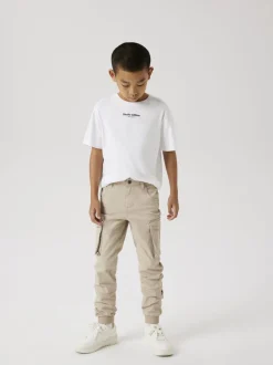 Name It Lasten Housut, Bamgo Reg Twill Ruskeanharmaa