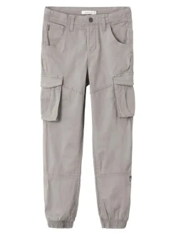 Name It Lasten Housut, Bamgo Reg Twill Harmaa