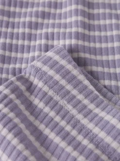 Name It lasten housut NKFVEMMA FLARE PANT, raidallinen lila