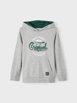 Name It, Lasten Huppari, NKMBABO LS SWEAT Vaaleanharmaa