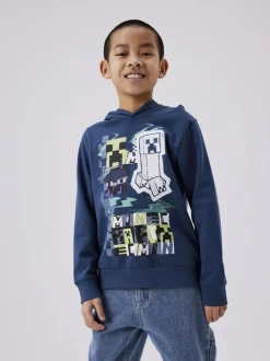 Name It Lasten Huppari, NKMJIRO MINECRAFT SWEAT NOOS Sininen