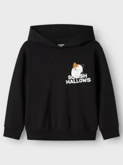 Name It lasten huppari, NKFOFI SQUISH REG SWEAT Musta