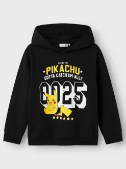 Name It lasten huppari, NKMJULI POKEMON SWEATSHIRT Musta