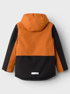 Name It lasten laskettelutakki, NKMSNOW10 SKI JACKET BLOCK Oranssi