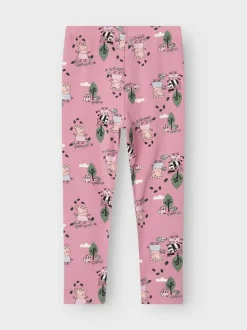 Name It lasten leggingsit, NMFORDAMA PEPPAPIG LEGGING Vaaleanpunainen Kuosi