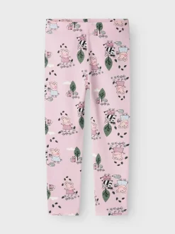 Name It lasten leggingsit, NMFORDAMA PEPPAPIG LEGGING Vaaleanpunainen
