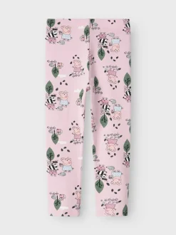 Name It lasten leggingsit, NMFORDAMA PEPPAPIG LEGGING Vaaleanpunainen