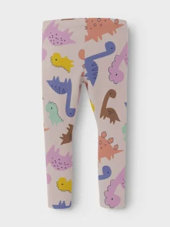 Name It lasten leggingsit, NMFNIRIANNE LEGGING Beige Kuosi