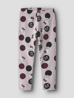 Name It lasten leggingsit, NMFOBINA HELLOK LEGGING SKY VAALEANPUNAINEN