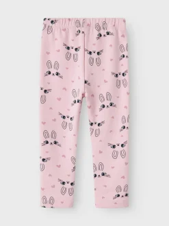 Name It lasten leggingsit, NMFDAVINA AOP LEGGING Vaaleanpunainen
