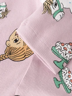 Name It lasten leggingsit NMFSOCA PIPPI LEGGING, vaaleanpunainen