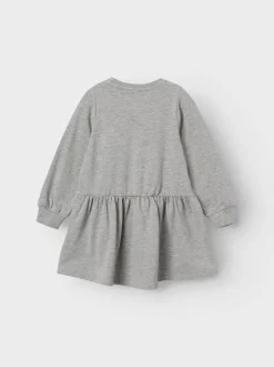 Name It lasten mekko, NMFAMMA GABBY SWE DRESS Vaaleanharmaa
