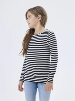 Name It lasten paita, NKFSURAJA LS TOP Mustavalkoinen