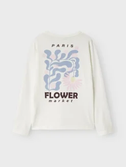 Name It lasten paita NKMSTUFF STUMBELG SS NREG TOP, valkoinen