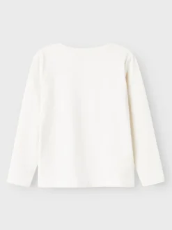 Name It Lasten Paita, NMFVIZ LS TOP Luonnonvalkoinen