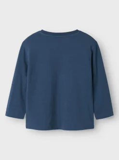 Name It lasten paita, NMMDANTE PEPPA LS TOP Tummansininen