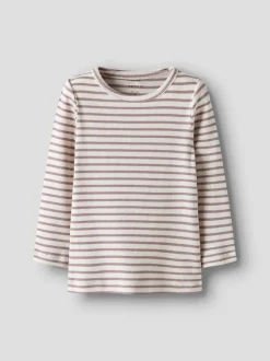 Name It lasten paita, NMNBANI LS TOP Raidallinen Liila/Vi