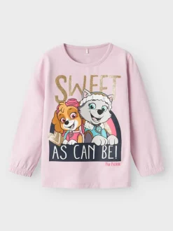 Name It lasten pitkähihainen t-paita Vaaleanpunainen