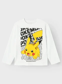 Name It Lasten Pitkähihainen, NKMAMAS POKEMON LS REG TOP Valkoinen