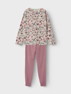 Name It lasten pyjama, NKFNIGHTSET NOSTALGIA FLOWER Vaaleanpunainen Kuosi