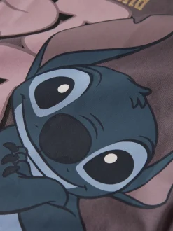 Name It lasten pyjama NMFOLINA STITCH LS NIGHTSET, tumma luumunpunainen