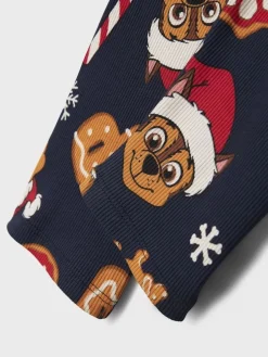 Name It lasten pyjama NMMSLAVA PAW LS NIGHTSET, tummansininen