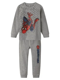 Name It lasten pyjama, NMMORV SPIDERMAN NIGHTSET Vaaleanharmaa Melee