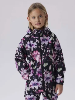 Name It lasten softshell takki, NKFALFA08 SOFTSHELL JACKET Musta Kuosi