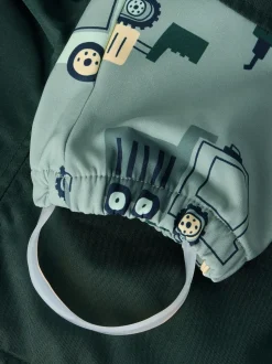 Name It lasten softshell haalari NMMALFA08 SOFTSHELL SUIT NOOS, kuosi vihreä