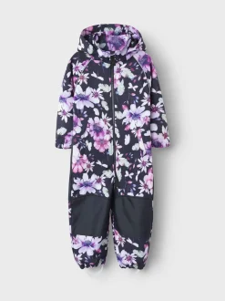 Name It lasten softshell haalari, NMFALFA08 SOFTSHELL SUIT AOP Musta Kuosi