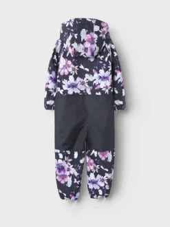 Name It lasten softshell haalari, NMFALFA08 SOFTSHELL SUIT AOP Musta Kuosi