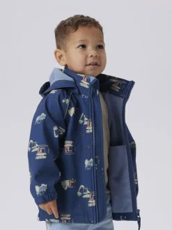 Name It lasten softshell takki, NMMALFA08 SOFTSHELL JACKET Sininen