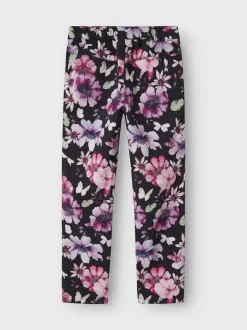 Name It lasten softshell housut, NKFALFA08 SOFTSHELL SLIM PANT Musta Kuosi