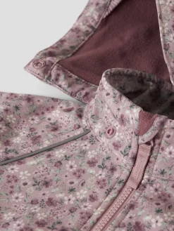 Name It Lasten Softshell Takki, NMMAlfa Softshell Jacket AOP Vaaleanpunainen