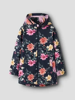 Name It lasten softshell takki, NKFALFA08 SOFTSHELL JACKET LONG Sininen Kuosi