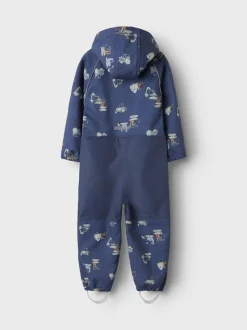 Name It lasten softshell haalari, NMMALFA08 SOFTSHELL SUIT Sininen