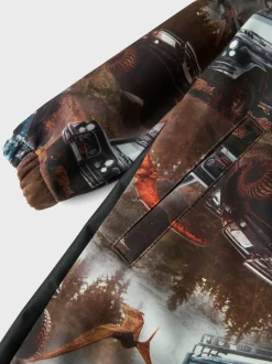 Name It Lasten Softshellhaalari, NMMALFA08 SOFTSHELL SUIT NOOS Ruskea Kuosillinen