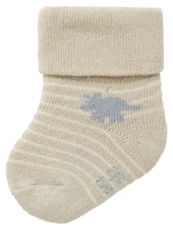 Name It lasten sukat, NBMNISAUR TERRY FROTTE SOCK Beige