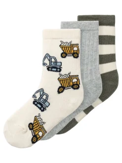 Name It lasten sukat, NMMNUTE 3P SOCK Monivärinen Kuosi