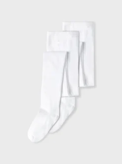 Name It Lasten Sukkahousut, NKNPANTYHOSE 2P SOLID NOOS Valkoinen