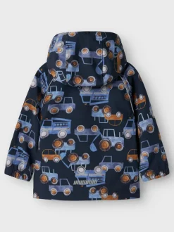 Name It Lasten Takki, NMMALFA08 SOFTSHELL JACKET TRUCK CAR Sininen Kuosi