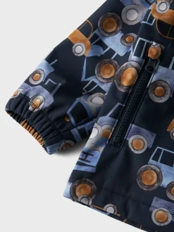 Name It Lasten Takki, NMMALFA08 SOFTSHELL JACKET TRUCK CAR Sininen Kuosi