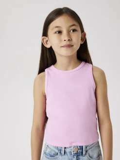 Name It Lasten Toppi, NKFNAKAL SL CROP TOP NOOS Pinkki