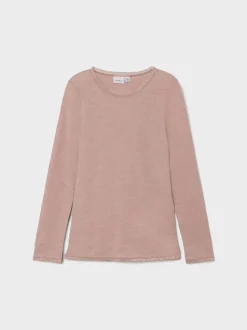 Name It Lasten Toppi, NKFWANG WOOL NEEDLE TOP Vaaleanpunainen